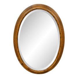 Oak Wood Framed Wall Mirror