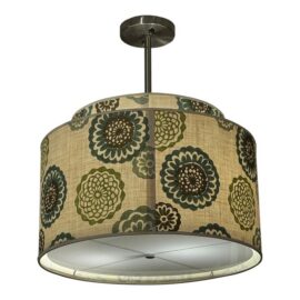 Lotus Blue Abba Double Light Pendant. Estimate Price: $1,600