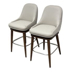 NEW Interlude Home Harper Swivel Counter Stools, Pair. Original Price: $5,330