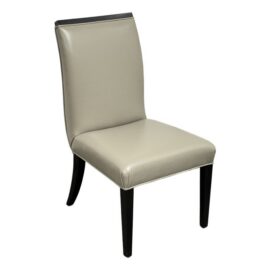 NEW Swaim Vibe Leather Side Chair. Original Price: $2,030