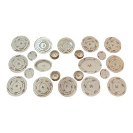 Lenox 24k Gold Wheat China, Set of Forty-Eight