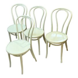 Thonet Inspired Bentwood Cafe Chairs, Pair