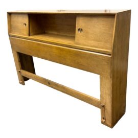 Full Size Heywood Wakefield Bookcase Headboard, Vintage