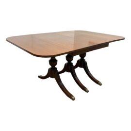 Duncan Phyfe Style Drop Leaf Dining Table