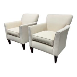 Rowe Furniture Times Square Accent Chairs, Pair. Original Price: $2,800