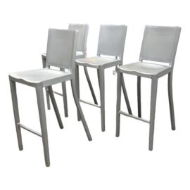 Philippe Starck for Emeco Hudson Barstools, Set of Four. Original Price: $7,240