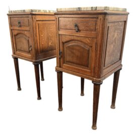 Louis XVI Antique Nightstands, Pair