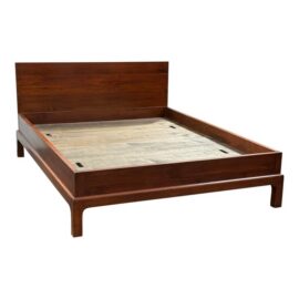 Queen Size Bespoke Ming Platform Bed Frame. Estimate Price: $14,300