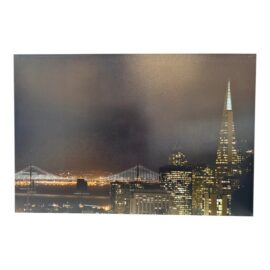 San Francisco Transamerica + Bay Bridge Stretch Canvas Photograph