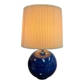Late 20th Century Celestial Ceramic Globe Table Lamp