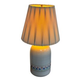 Late 20th Century Floral Stoneware Jug Table Lamp