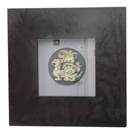 Green Jade “Vase on Phoenix” Shadowbox