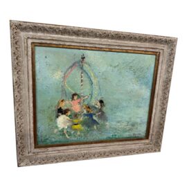 Mary Beich Maypole #2 Original Painting, Signed