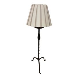 French Cast Iron Floor Lamp With Empire Shade