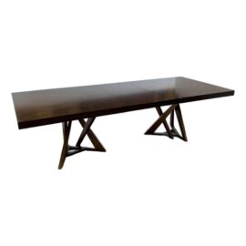 Lexington Home Zavala Loggia Rectangular Double Pedestal Extension Table. Estimate Price: $4,522
