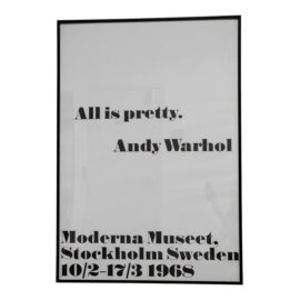 Andy Warhol "All Is Pretty" Exhibition Poster Print, Framed
