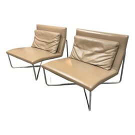 Rodolfo Dordoni for Minotti Diller Lounge Chairs, Pair
