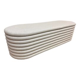 Cb2 Rialto Storage Bench, Ivory. Original Price: $800