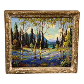 Harry Leonard Lopp Lakeside Landscape Oil Painting