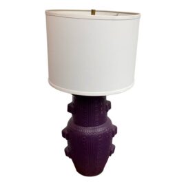 Purple Ceramic Table Lamp