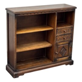 Oak Linenfold Cabinet, Vintage