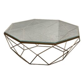 Sarreid Faceted Octagonal Coffee Table. Original Price: $1,100