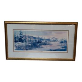 James Harvey Taylor Still of Evening Lithograph, Certificate