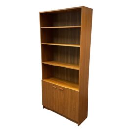 Scandinavian Designs Veneer Bookcase + Storage