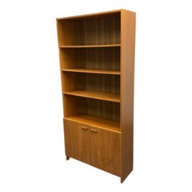 Scandinavian Designs Veneer Bookcase + Storage