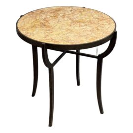 Bespoke Marble Top + Metal Side Table