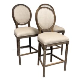Restoration Hardware Barstools, Set of Three. Original Price: $3,285