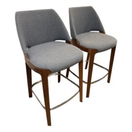 Mario Ferrarini for Potocco Velis Counter Stools, Pair. Original Price: $4,000