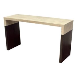NEW Modern Bespoke Waterfall Console Table. Original Price: $5,000