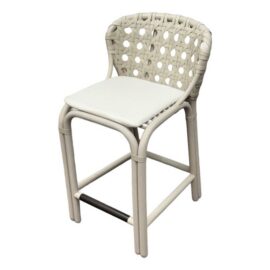NEW Nicole Hollis for McGuire/Baker Furniture Counter Stool. Original Price: $2,500