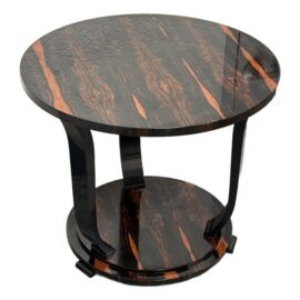 Art Deco Style Macassar Ebony Side Table