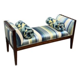 Bespoke Coastal Stripe Bench. Original Price: $3,250