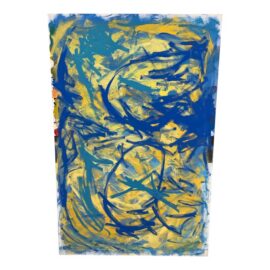 John Fooks Abstract Acrylic on Canvas Painting