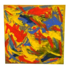John Fooks Acrylic on Canvas Abstract Painting
