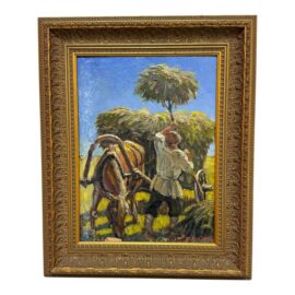 Alexander Alexandrovich Karamzin Framed Oil on Canvas, Mid 20th Century