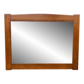 Mission Style Tiger Oak Wood Mirror