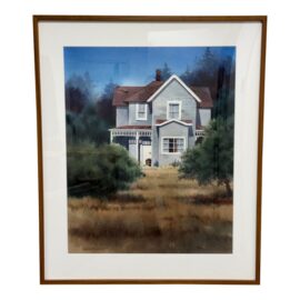 Melinda Cowdrey Whidby House Framed Watercolor