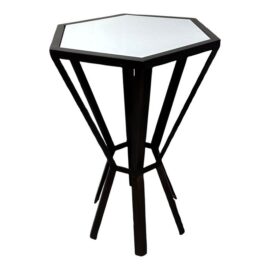 Lily Jack Bespoke Hexagonal Glass Top Side Table