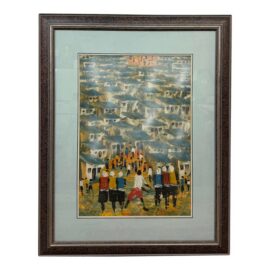 Patrick Bergsma Township Scene Signed Painting