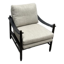 Lily Jack Bespoke Oak Wood Accent Chair. Original Price: $1,400