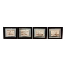 Henry Shields for Soicher Marin Vintage Racing Sloops Lithographs, Set of Four