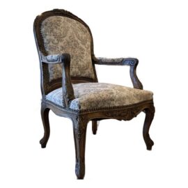 Floral Print Bergere Chair