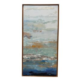 Pi Gallery Tall Wave Canvas Print, Framed