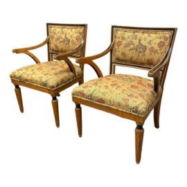 Regency Style Giltwood Armchairs, Pair