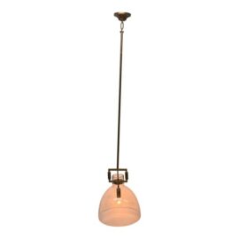 Living Design Brass Single Pendant Light. Original Price: $560