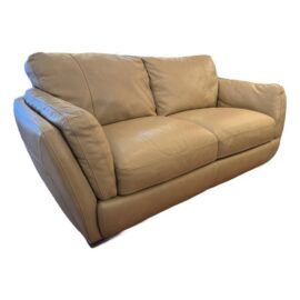 Natuzzi Editions Collection Leather Apartment Sofa